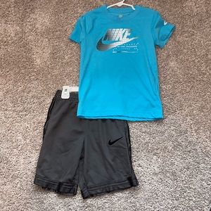 Nike shirt and shorts both size 7